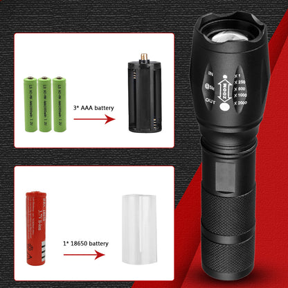 Strong Light Flashlight Special Forces Rechargeable Home Self-Defense Waterproof Riding Mini Camping Premium Super Bright Flashlight