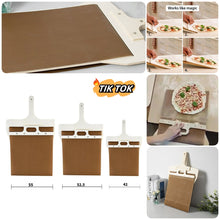 3 Sizes Sliding Pizza Peel Shovel Storage Board Pala Pizza Scorrevole Wooden Handle Transfer Pizza Kitchen Gadgets