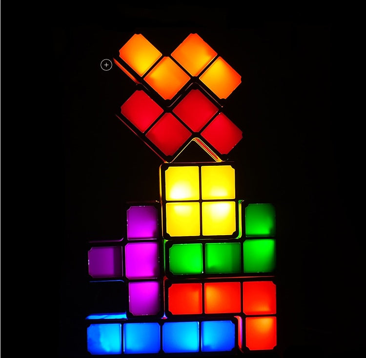 Children's DIY Intelligence Development Toy LED Light 7 Multi-color Blocks